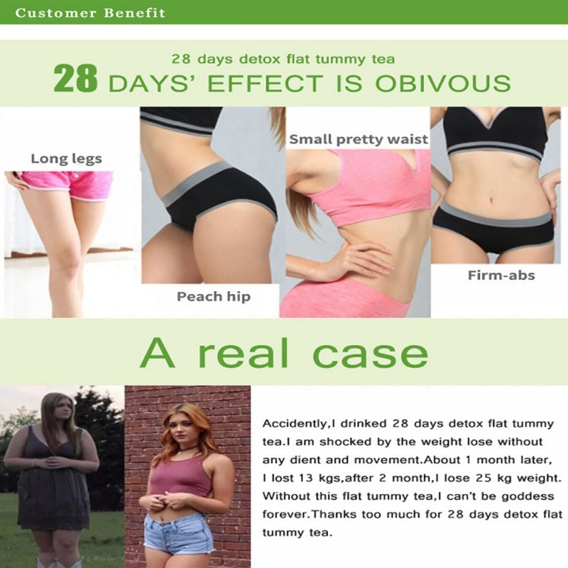 Flat Tummy Tea With Moringa - 28 Tea Bags